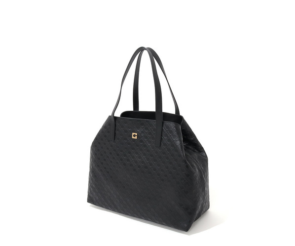 エンボスレザートートバッグ 詳細画像 ブラック 1