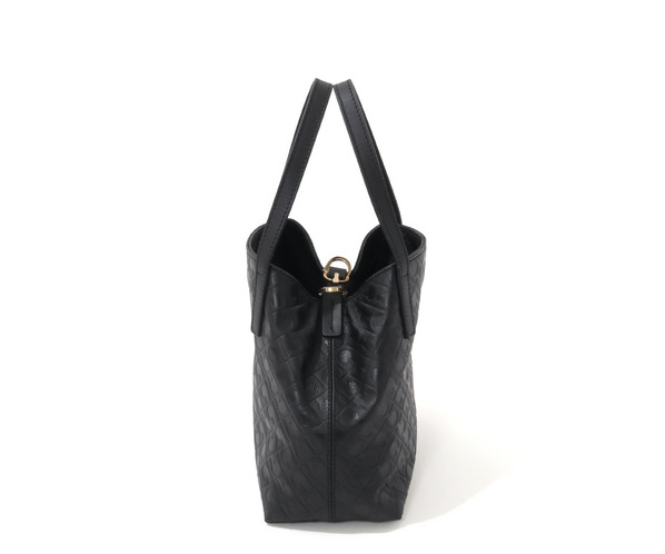 エンボスレザーハンドバッグ 詳細画像 ブラック 3