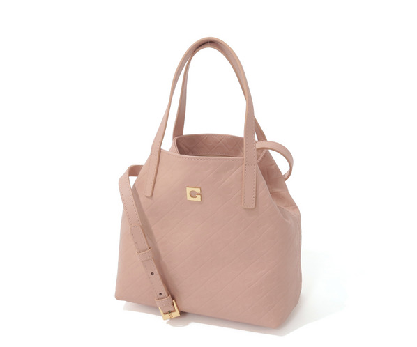 エンボスレザーハンドバッグ 詳細画像 ピンク 1