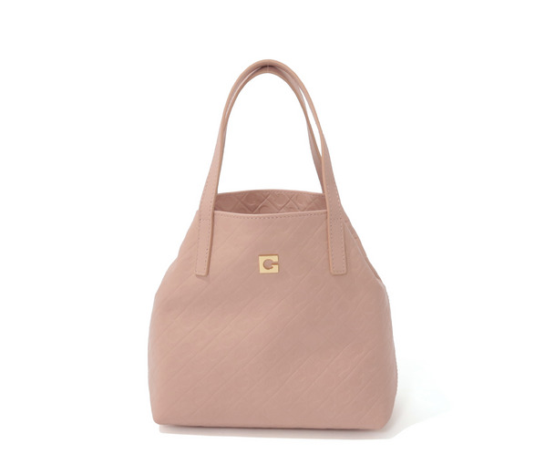 エンボスレザーハンドバッグ 詳細画像 ピンク 2