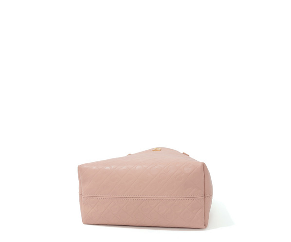 エンボスレザーハンドバッグ 詳細画像 ピンク 5